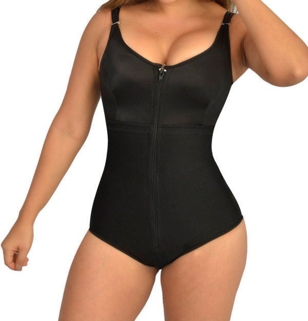 Colombian Post-Surgery Body Shaper with Built-in Bra: Tummy Control, Butt Lift