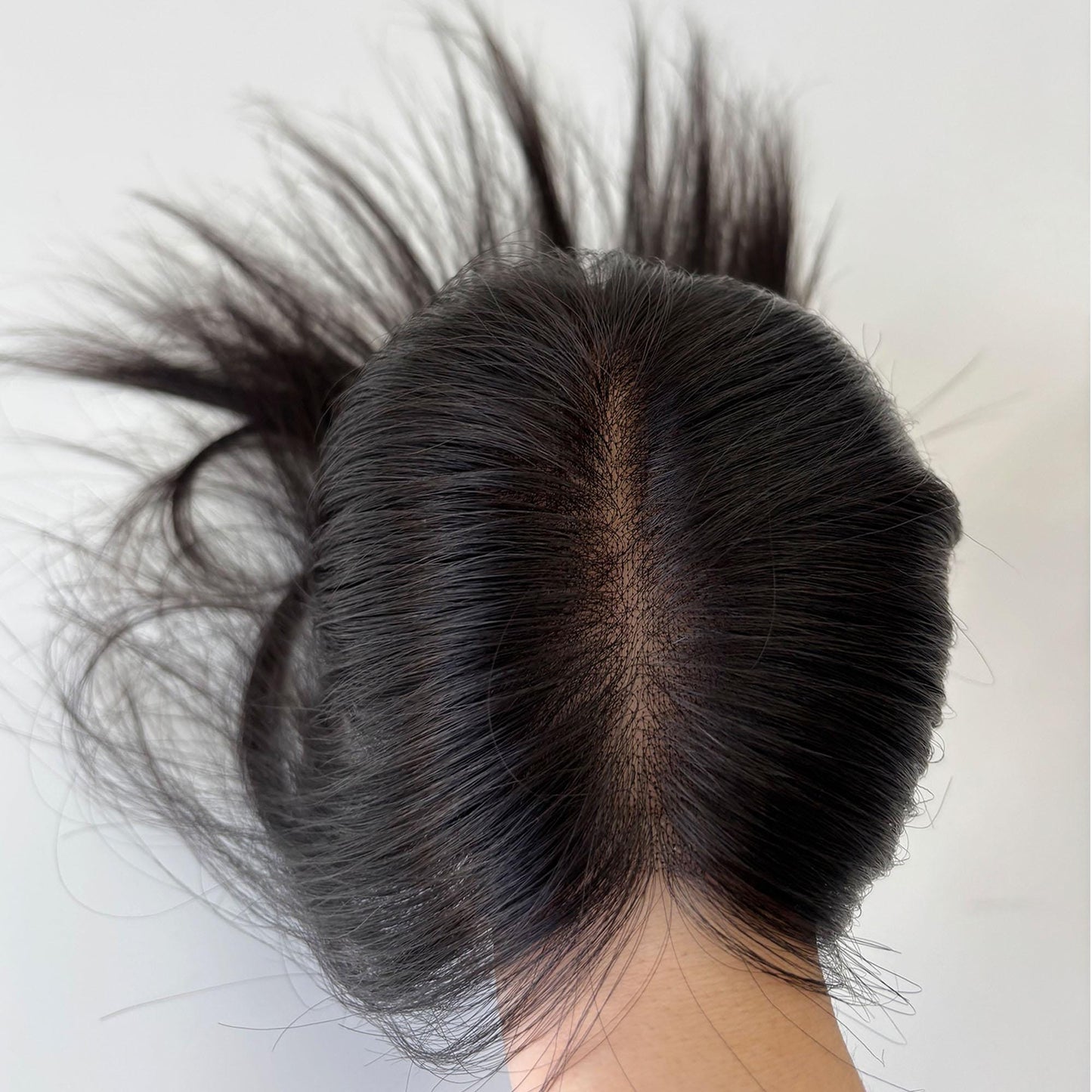 13×15cm Ultra Invisible Mono Lace Base Hair Topper, 100% Virgin Human Hair, Breathable