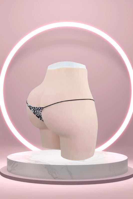 Silicone Hip & Crotch Enhancer Pants with Removable Urination Tube – Crossdresser Cosplay Underwear S-XL|Natural BBL Effect